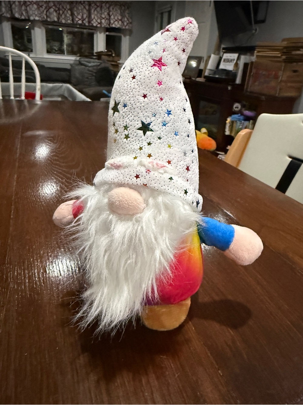 Toy Factory Multicolor Tie-Dye Plush Gnome